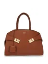 Ferragamo Handbag With Handle In New Cognac