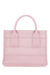 Ferragamo Fabric Structured Handbag Round Handles In Pink