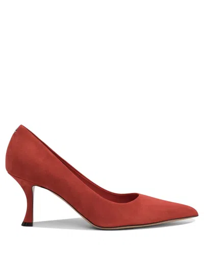 Ferragamo Elydea 70mm Leather Pumps In Red