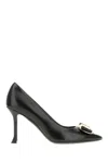 Ferragamo Woman New Vara Plate Low Heel Pump In Black