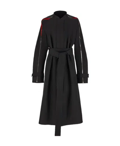FERRAGAMO SALVATORE FERRAGAMO HIGH-NECK BELTED WAIST COAT