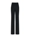 Ferragamo Straight With Pleat Pants In Black