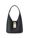 Shop Ferragamo Salvatore  Hobo In Micro Grained Leather Bags