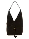 Ferragamo Medium V-shaped Hobo Bag In Black