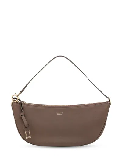 Ferragamo Salvatore  Small Hobo Shoulder Bag In Brown