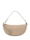 Ferragamo Sand Leather Shoulder Bag In Beige