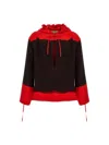 Ferragamo Hooded Blouse Fell Off Shirt And Blouse Multicolor In Multicolor