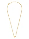 Ferragamo "hooks" Pendant Necklace In Gold