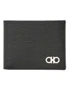 Ferragamo Hooks Wallet In Black