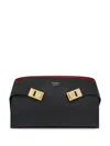 Ferragamo Hug Mini Leather Crossbody In Black