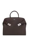 Ferragamo Hug Briefcase In Brown