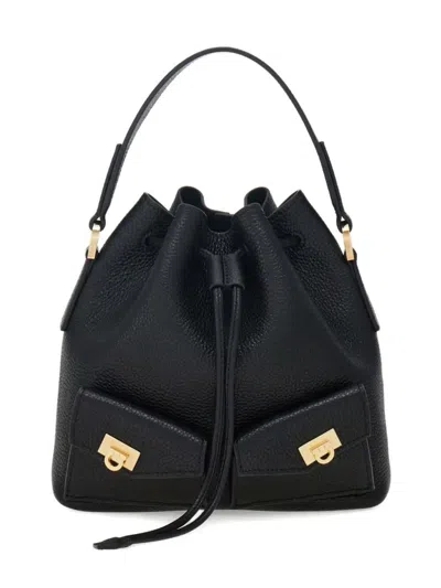 Ferragamo Salvatore  Hug Buckles Multipocket Bucket Bags