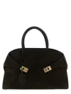 Ferragamo Dark Brown Hug Large Satchel In Brown
