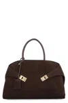 Ferragamo Hug L Soft Tote Bag In Brown