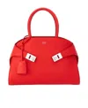 Ferragamo Hug Mini Leather Crossbody In Red