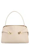 Ferragamo Hug M Leather Handbag In Gray