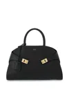 Ferragamo Hug M Handbag In Black