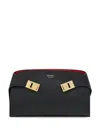 Ferragamo Salvatore  Hug Mini Bicolor Crossbody Bags In Black