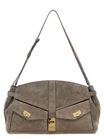 FERRAGAMO SALVATORE FERRAGAMO 'HUG MULTIPOCKET (L)' CROSSBODY BAG