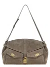 Ferragamo Hug Multipocket L Gray Shoulder Bag In Gray