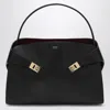 Ferragamo Dark Brown Leather Medium Hug Soft Shoulder Bag