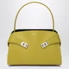 Ferragamo Salvatore  Hug Soft M Bag In Lime/moss In Orange
