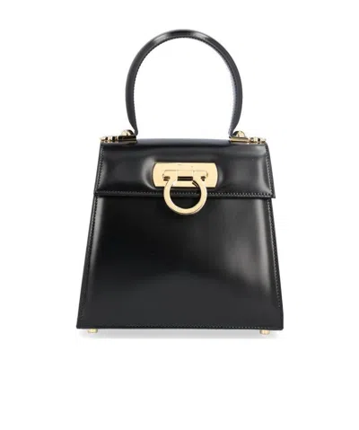 FERRAGAMO SALVATORE FERRAGAMO ICONIC SMALL TOP HANDLE BAG