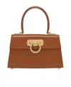 Ferragamo Salvatore  Iconic Top Handle Bag In Brown