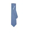 Ferragamo Salvatore  Interwoven Gancini Print Tie In Blue