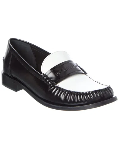 Ferragamo Fillmore Embossed Moc Toe Loafer In Multi