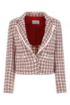 Ferragamo Patterned Boxy Jacket In Printed