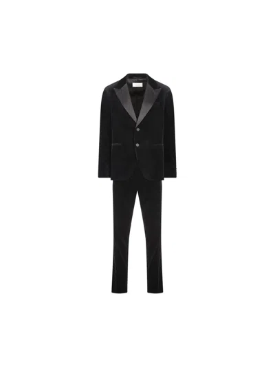 Ferragamo Lapel Jacket In Black