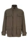 Ferragamo Cotton Jacket In Brown