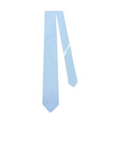 Ferragamo Salvatore  Jacquard Pointed Tip Tie In Blue