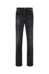Ferragamo Denim Jeans Waist Loops Pockets Stonewashed Cotton In 002