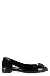 Ferragamo Jelly Patent Leather Pumps In Black