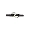 Ferragamo Double Gancini Braided Leather Bracelet
