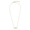 Ferragamo Crystal Embellished Gancini Pendant Necklace
