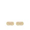 Ferragamo Double Gancini Cufflinks In Gold