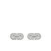 Ferragamo Double Gancini Cufflinks In Metallic