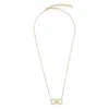 Ferragamo Crystal Embellished Gancini Pendant Necklace
