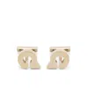 Ferragamo G-shaped Cufflinks In Gold
