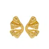 Ferragamo Logo Pendant Earrings In Gold