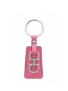 Ferragamo Keyring With Metal Detailing And Textured Surface In Multicolor