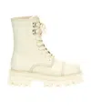 Ferragamo White Kira Ankle Boots In White