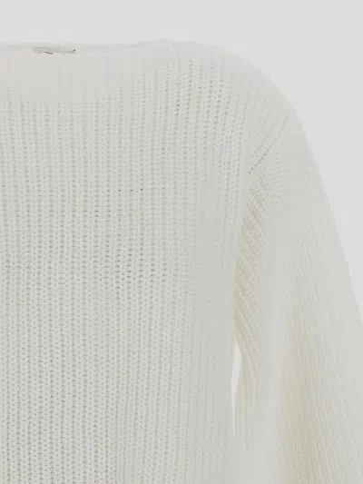 Ferragamo Salvatore  Knit Sweater In White