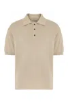Ferragamo Knitted Polo Shirt In Nude