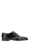 Ferragamo Fermin Leather Oxford Shoes In Black