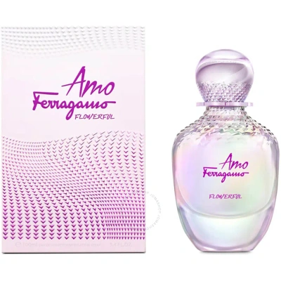 Ferragamo Salvatore  Ladies Amo  Flowerful Edt Spray 3.4 oz (tester) Fragrances 805208637650 In Pink / Plum