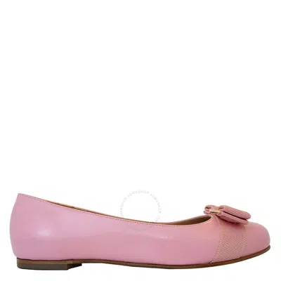 Ferragamo Salvatore  Ladies Pink Varina Ballet Flats